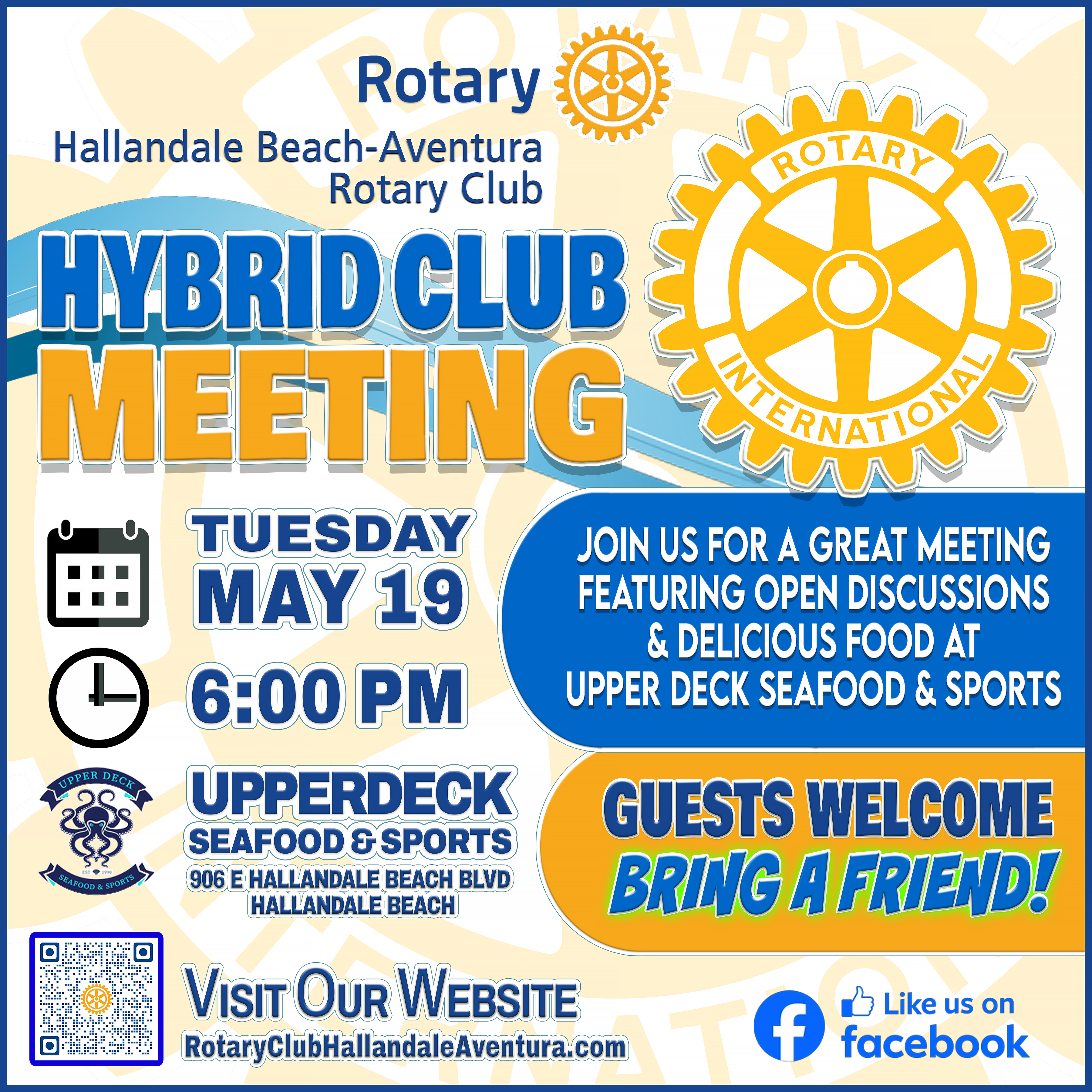 Hybrid Club Meeting: Tue., May 19th @ 6:00 pm